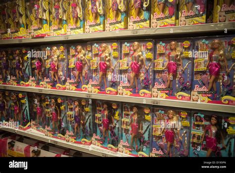 Barbie Doll Display Inside The Toys R Us Store In Busy Times Square In