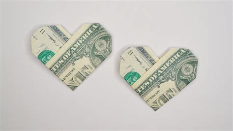 Easy Money Heart Dollar Origami For Valentine S Day Tutorial Diy By