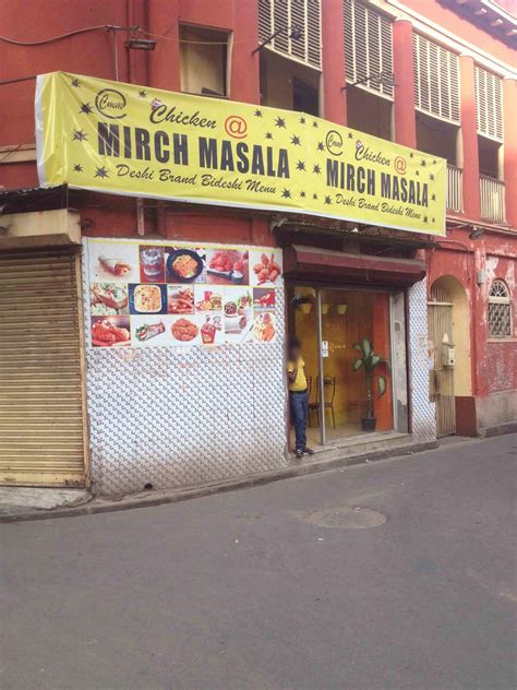 Menu Of Chicken Mirch Masala Chandni Chowk Kolkata