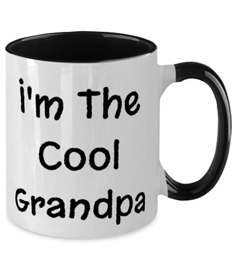 Nice Grandpa Two Tone 11oz Mug Im The Cool Grandpa Etsy