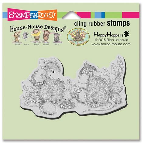 Stampendous Cling Mounted Rubber Stamps House Mouse Designs Acorn