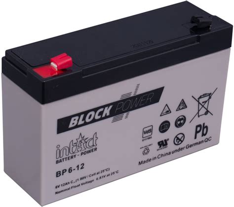 Akumulators Intact Block Power 6 V 10 Ah C20 151x50x100 Jauna Prece