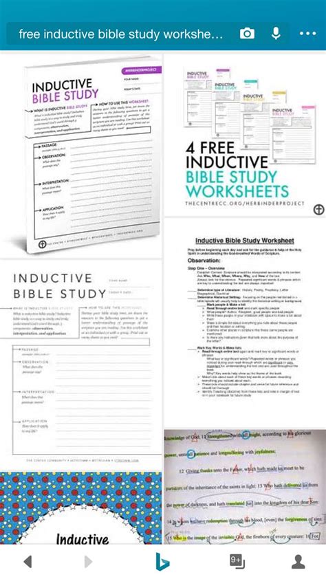 Free Inductive Bible Study Worksheets Bing Images Bible Study