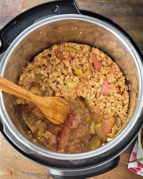 If you cook it down further this makes. Instant Pot Apple Crisp | Simply Happy Foodie