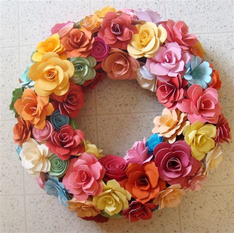 Unavailable Listing On Etsy Paper Flower Wreath Paper Flower Wreaths
