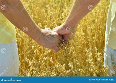 Senior Couple Holding Hands Together Stock Photo Image Of Hands Life