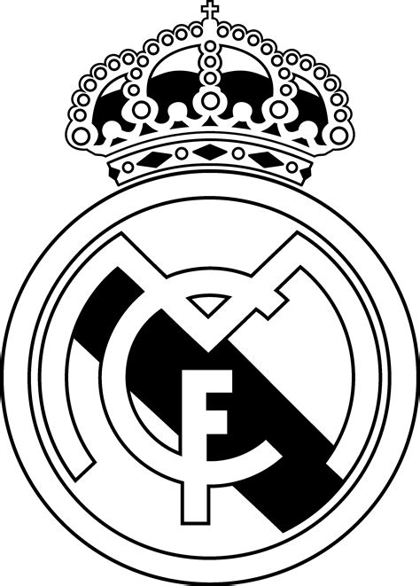 84 Real Madrid Logo Png Black And White For Free 4kpng