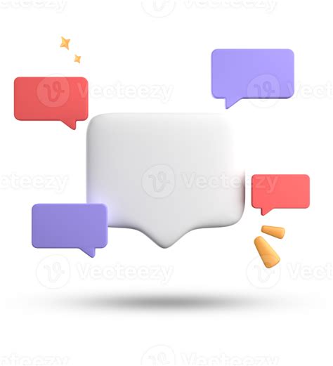 3d Rendering Of Speech Bubble 3d Pastel Chat With Symbol Icon Set