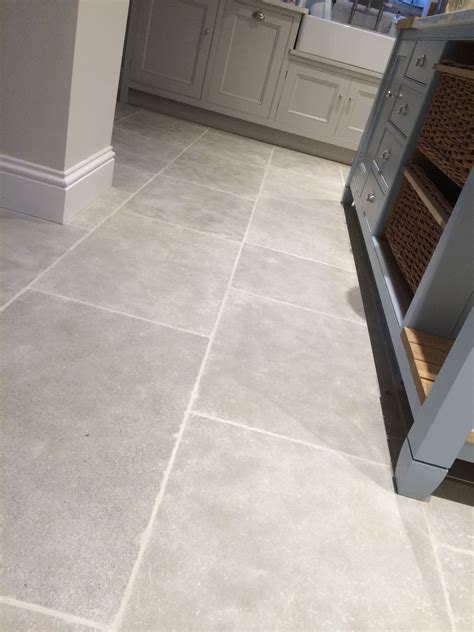 Grey Kitchen Floor Tiles Bandq Peel And Stick Floor Tile