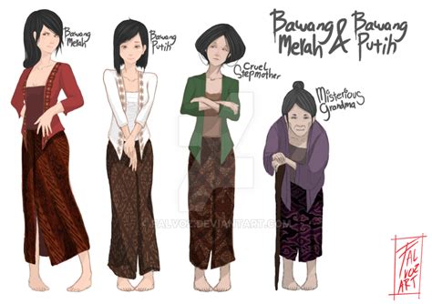 Sementara itu, bawang merah malas, glamor, bangga dan iri. Bawang Merah and Bawang Putih by Falvoz on DeviantArt