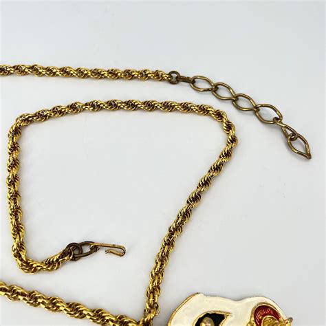 1960s Kenneth J Lane Kjl Dragon Necklace Statement Costume Jewelry Mid