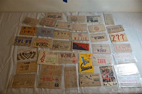 Lot 156 Qsl Ham Radio Id Cards 1920s Paradise Estate Sales