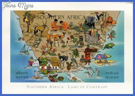 South Africa Map Tourist Attractions
