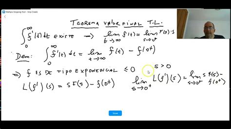 Teorema Del Valor Final Para La Transformada De Laplace YouTube