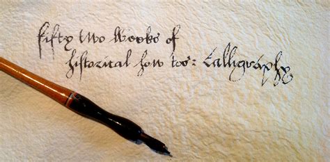 52 Weeks Of Historical How Tos Week 21 Calligraphy Special