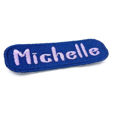 Personalised Embroidered Name Patch Etsy Uk
