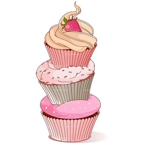 Pin Clipart Cupcakes Royalty Free Vector Design Cake On Pinterest