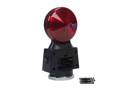 Flashing Hazard Lights With Magnetic Base Redred Lens Wide Load