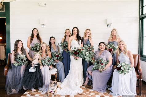 Mix And Match Dusty Blue Lavender Bridesmaid Dresses Bridesmaid