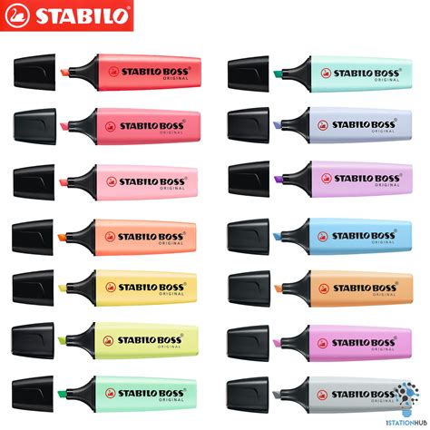 Stabilo Boss Original Pastel Colour Highlighter Marker Pen Etsy