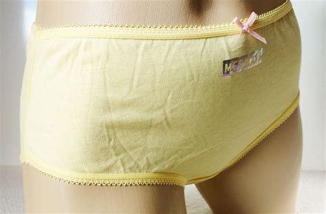 13 14 Yrs Girls Pretty Yellow Mermaid Word Brief Panties Ladies Knickers 1012 Ebay