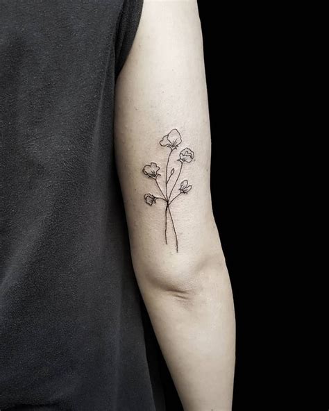 Snow Pea Flower Tattoo Best Flower Site