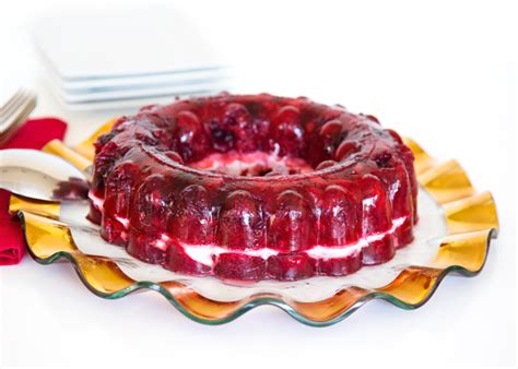 I use cranberry jello for thanksgiving and just about any other kind i have on hand in the summer. Christmas Dinner Jelly Salad : It's not only a fun jello ...