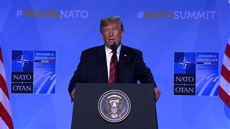 Nato Summit Trump Accuses Germany Of Being A Captive Of Russia