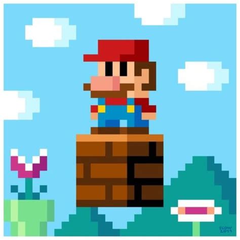 It8bit — Super Mario By French Flow Designed For The 8 Pixel Art