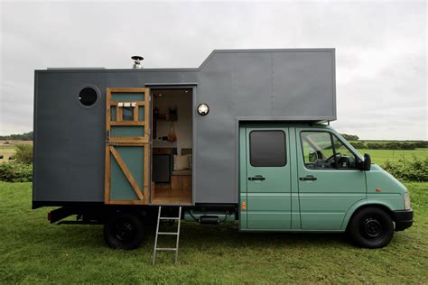 Off Grid Custom Luton Van Tiny Home Vw Lt35 ⋆ Quirky Campers Van