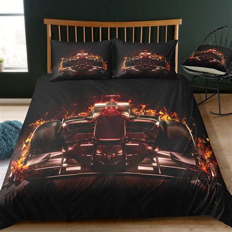 Racing Car Print Bedding Set King Size Passion Burning 3d Duvet Cover Queen Home Textile Double