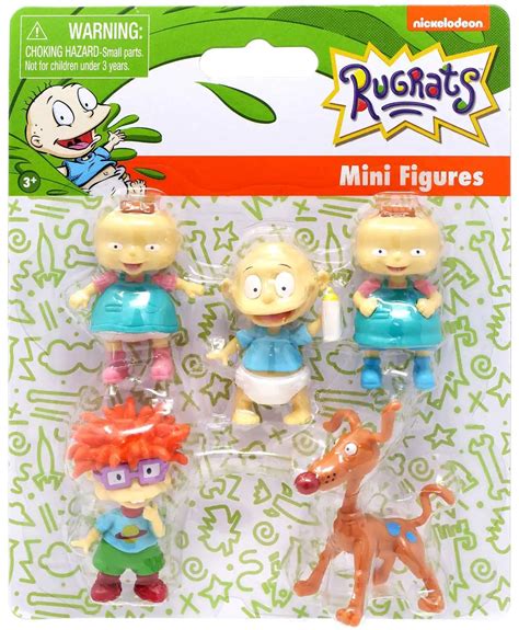 Rugrats Lil Phil Chuckie Tommy Spike 15 Mini Figure 5 Pack Just