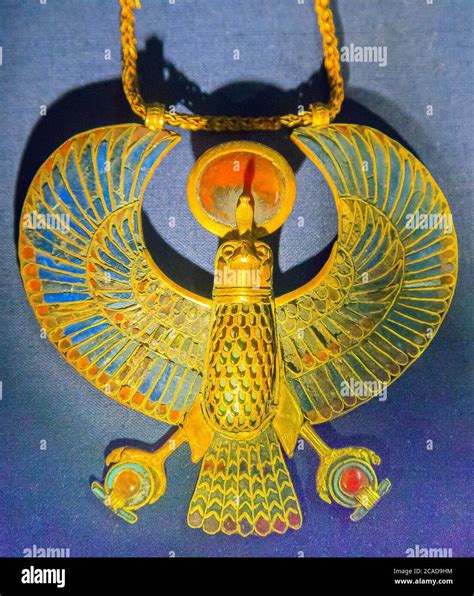Egypt Cairo Egyptian Museum Tutankhamon Jewellery From His Tomb In