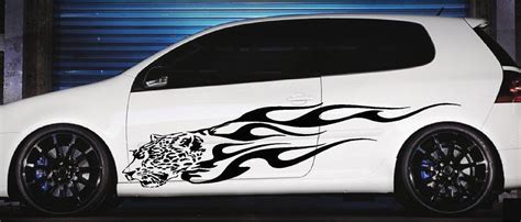 Jaguar Flames Vinyl Cut Auto Decals Xtreme Digital Graphix