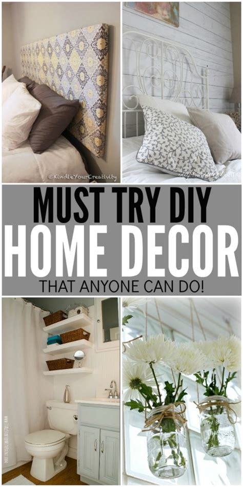 I hope to get quite a few done, but leave the complicated ideas out there you motivated folk. DIY Home Decor Ideas That Anyone Can Do