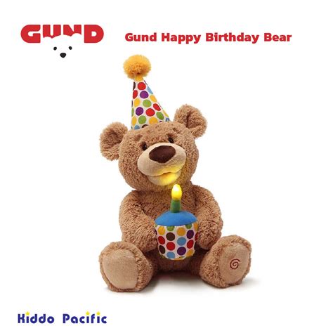 ตุ๊กตาหมี Gund Happy Birthday Bear ตุ๊กตาร้องเพลง Kiddo Pacific