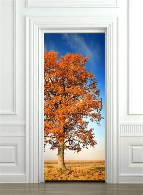 Tree Door Wallpaper Nature Door Sticker Door Mural Door Etsy Door