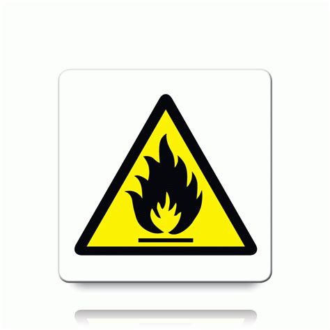 Buy Flammable Symbol Labels Danger Warning Stickers
