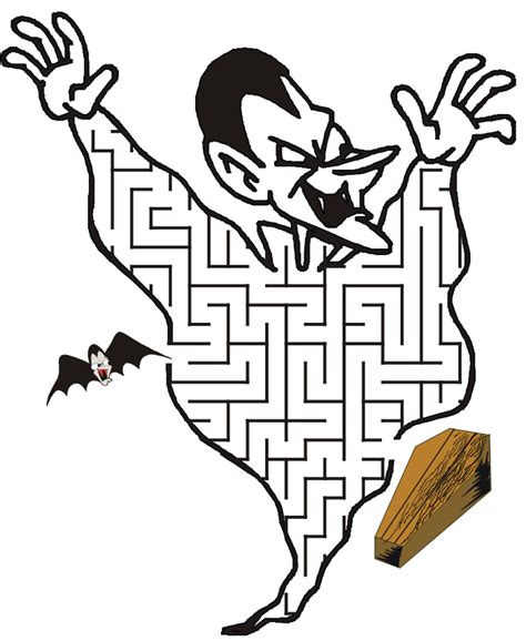 Free Halloween Maze Printables Printable Word Searche