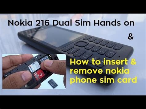 Nokia 216 dual sim does not support auto call recotrding. Nokia 216 Dual Sim Hands On - How To Insert & Remove Sim ...