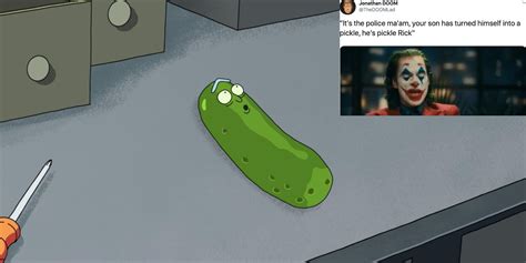 Rick And Morty Jokes Return With He Turned Himself Into A Pickle Meme