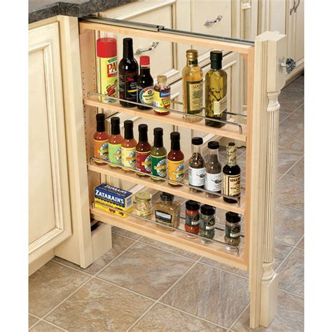 Most are available with custom modification of width, height, and depth as well, at no extra charge! Cabinet Organizers - Kitchen Base Cabinet Fillers with ...