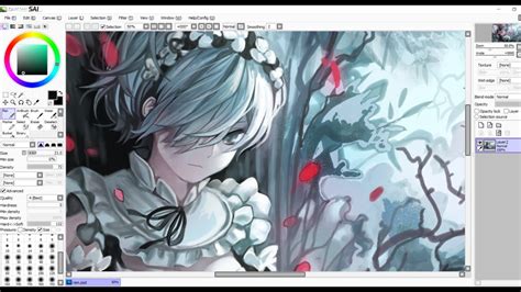 Anime Manga Girl Speedpaint Rezero Rem Fanart On Paint Tool