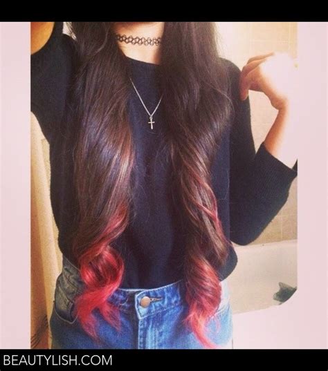 Burgundy Dip Dyed Hair 💇💕 Karen Ls Photo Beautylish