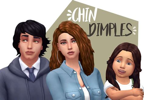 The Sims 4 Mm — Aprisims Chin Dimples Sims 4 I Find Dimples