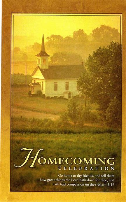 Church Homecoming Bulletin Program Covers November