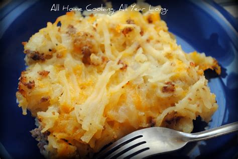 All Home Cooking Weight Watchers Style Hash Brown Casserole