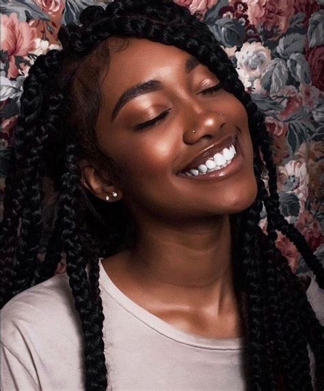 Those tiny nose hairs can give the impression that you have lots of blackheads or gigantic pores. Double nose piercings | Beautiful dark skin, Braid ...