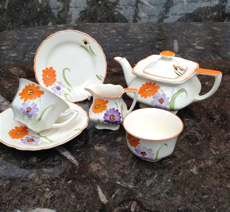 Myott Art Deco Tea For One Bachelors Set S Rare Complete Art Deco