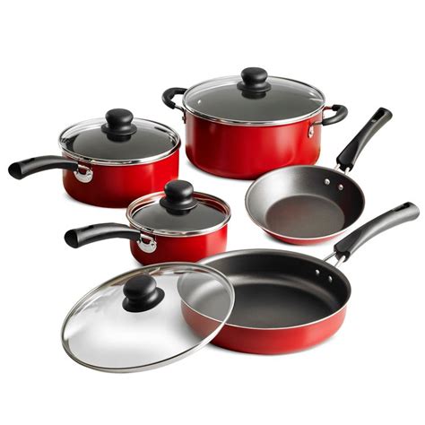 Tramontina 9 Piece Non Stick Cookware Set Red In 2020